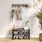 Flash Furniture Easton 3-Tier Wooden Entryway Bench, Mesh Shoe Storage Shelves, Weathered Wood, Black Metal Frame HGWA-BCH-MTL-3T-WEATH-GG - alternate 10